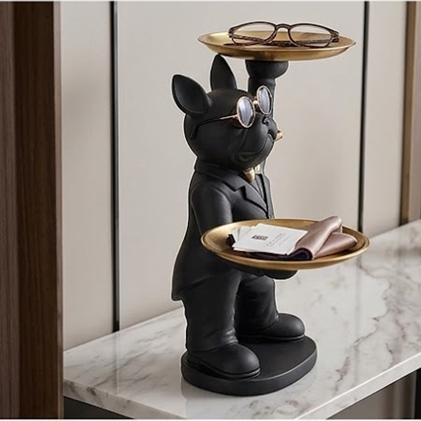 Butler French Bulldog Statue