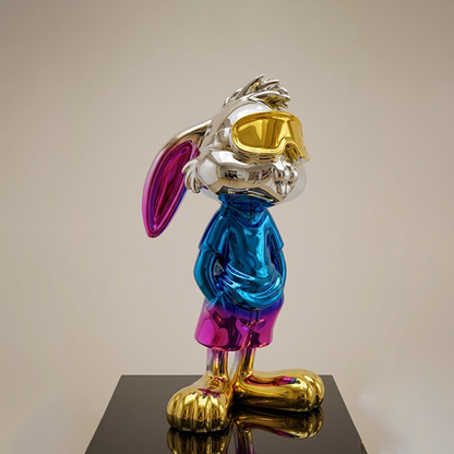 Chrome Rabbit Figurine-GH76
