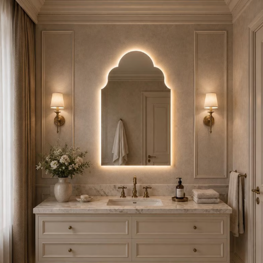Moroccan Arch LED Mirror (Doctor Greesh Glass - 6mm)-LM08