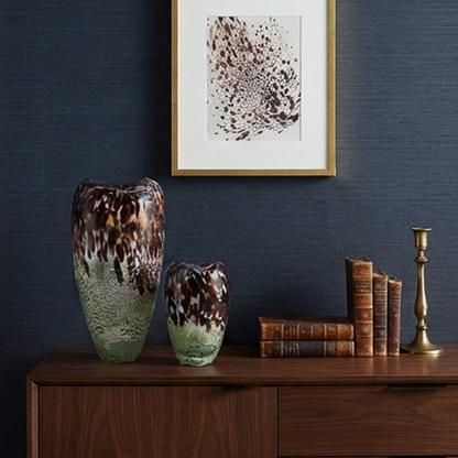 Speckled Glass Vases Set-JD52