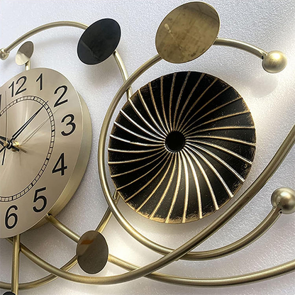 Modern metal wall clock 77X40 cm-am 261