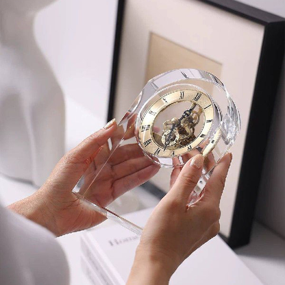 Crystal Arch Mechanical Desk Clock-GH81