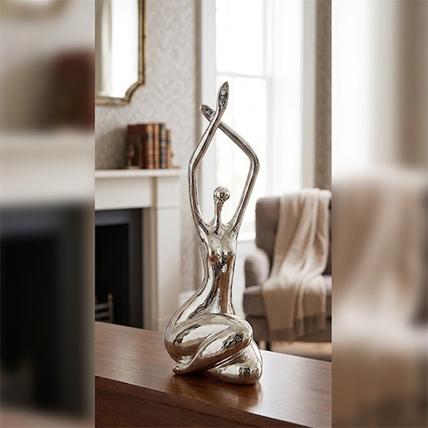 Elegant Ballet Pose Porcelain Figurine-GH95