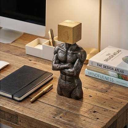 Man with Block