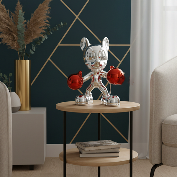 Modern Boxer Mouse Sculpture-LY02