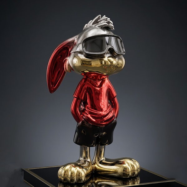 Chrome Rabbit Figurine-GH76