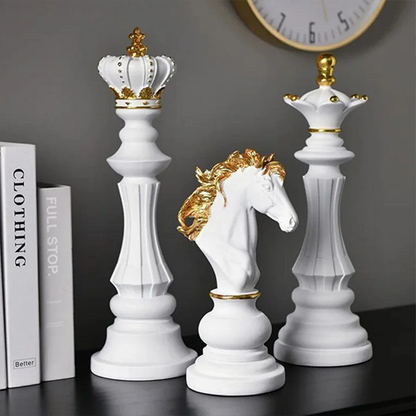 White 3-piece chess set-DT07