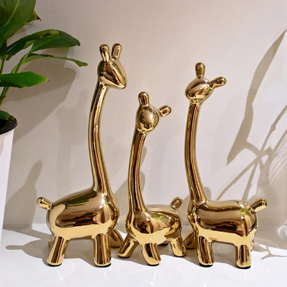 Modern Luxury Giraffes Figurine