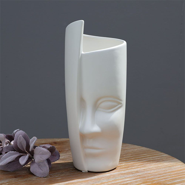 Modern Human Face Vase-T63