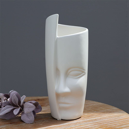 Modern Human Face Vase-T63