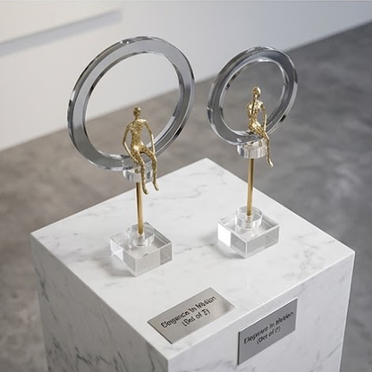 Geometric Modern Metal Statues-GD23