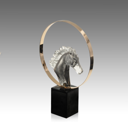 Crystal Horse Head Sculpture-GH68