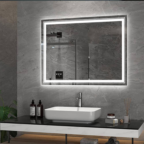 Modern Rectangular Mirror With LED-M16
