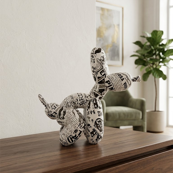 The Graffiti Balloon Dog Figurine-MM190