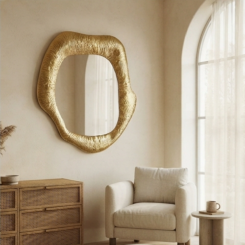 Irregular Organic Shape Wall Mirror-JD45