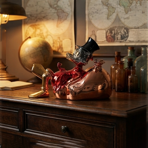 Luxury Metallic Scrooge McDuck Home Statue-MM170
