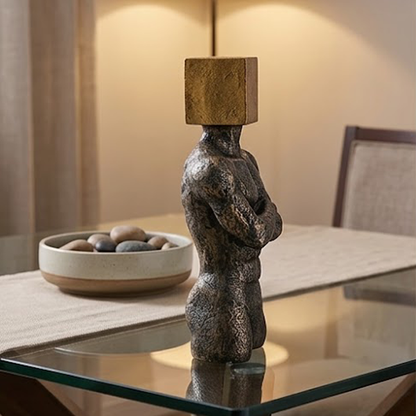 Man with Block