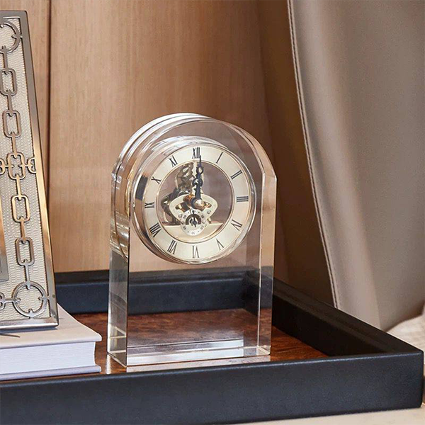 Crystal Arch Mechanical Desk Clock-GH81