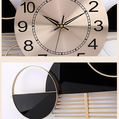 Modern metal wall clock 85X40 cm-am 258