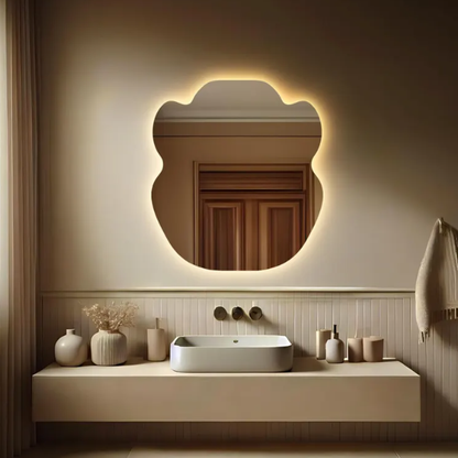 Modern Shape Mirror With LED-M30
