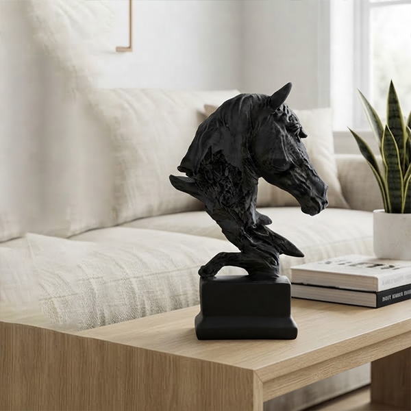 Modern Classic Horse Bust Statue-GH114