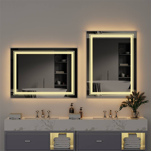 Modern Rectangular Mirror With LED-M16