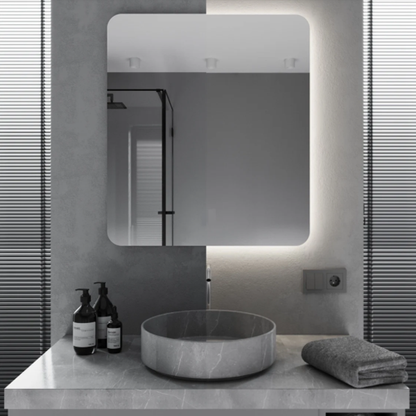 Modern Square Mirror With LED-M09