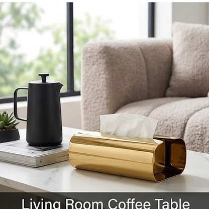 Modern Curved Metal Tissue Box Cover-MM147