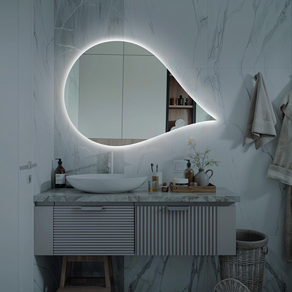 Modern Shape Mirror With LED-M14