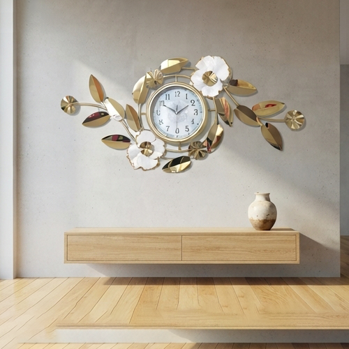 Decorative Metal Wall Clock 100x50CM-42
