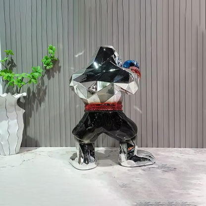 Boxing Gorilla Sculpture-GH58