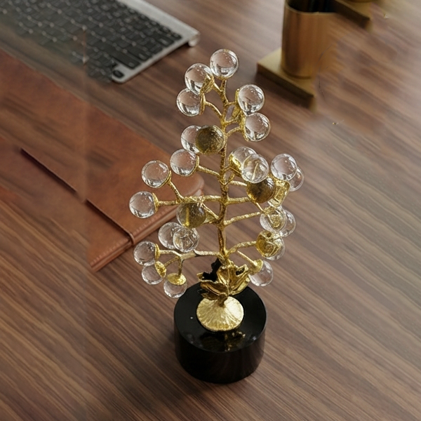 Golden Crystal Tree Sculpture-GH109