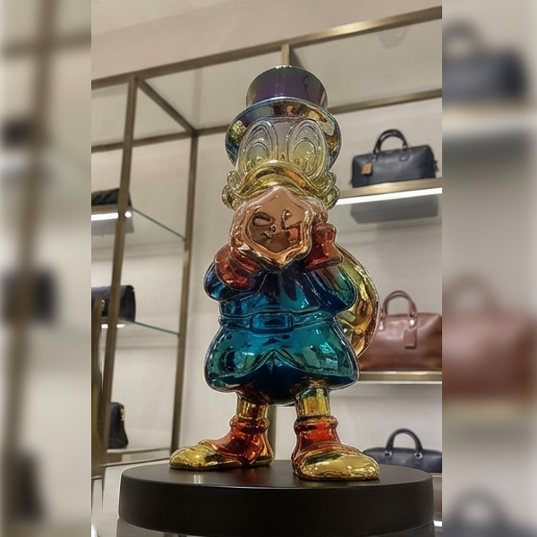 Luxury Porcelain Donald Duck Statue-GH116