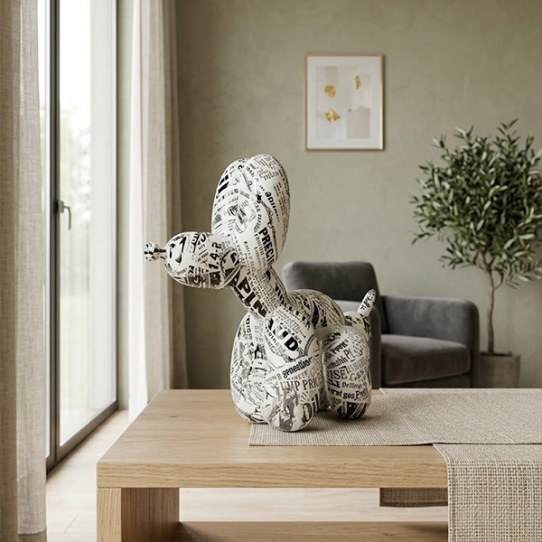 The Graffiti Balloon Dog Figurine-MM190