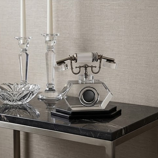 Antique crystal phone