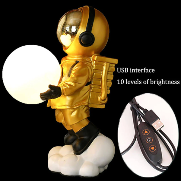 Golden Astro-Cloud Lamp