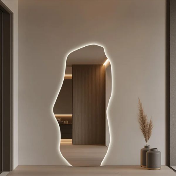 Modern Shape Mirror With LED-M26