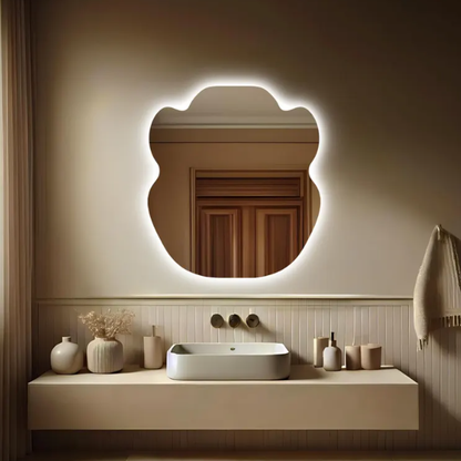 Modern Shape Mirror With LED-M30