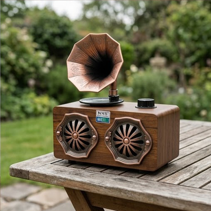 Drumstone Retro Gramophone Bluetooth Speaker & Radio-GH88
