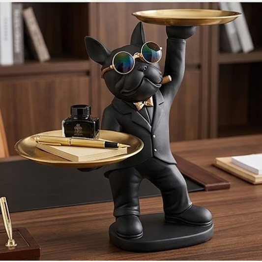 Butler French Bulldog Statue