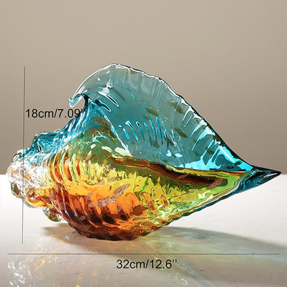 Luxury Gradient Glass Conch Shell Set-MM145
