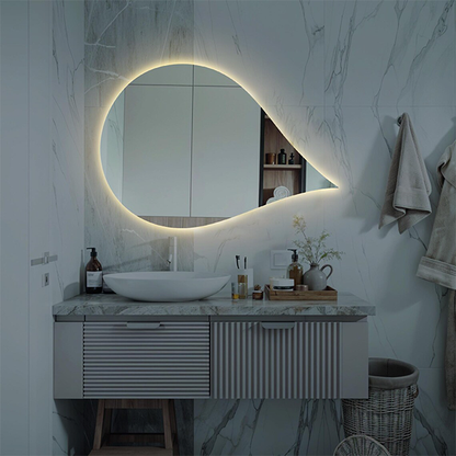 Modern Shape Mirror With LED-M14