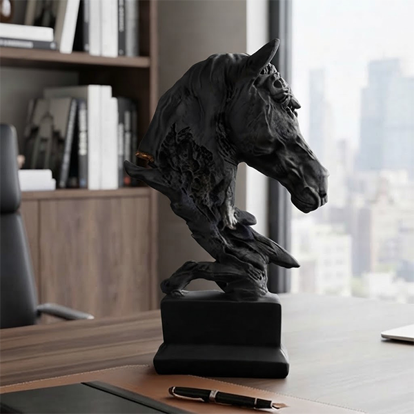 Modern Classic Horse Bust Statue-GH114