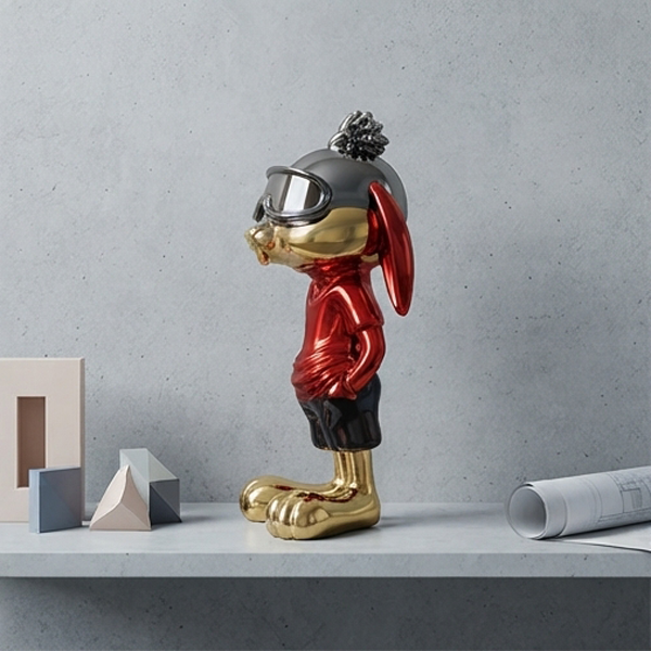 Chrome Rabbit Figurine-GH76