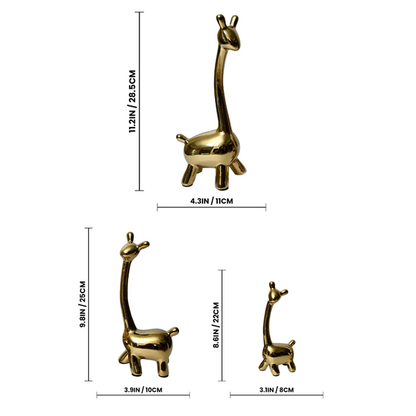 Modern Luxury Giraffes Figurine