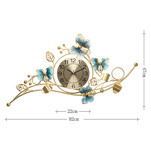 Modern metal wall clock 92X47 cm-am 276