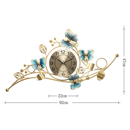 Modern metal wall clock 92X47 cm-am 276