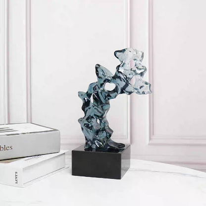 Modern Abstract Smoked Glass Sculptures-GD16